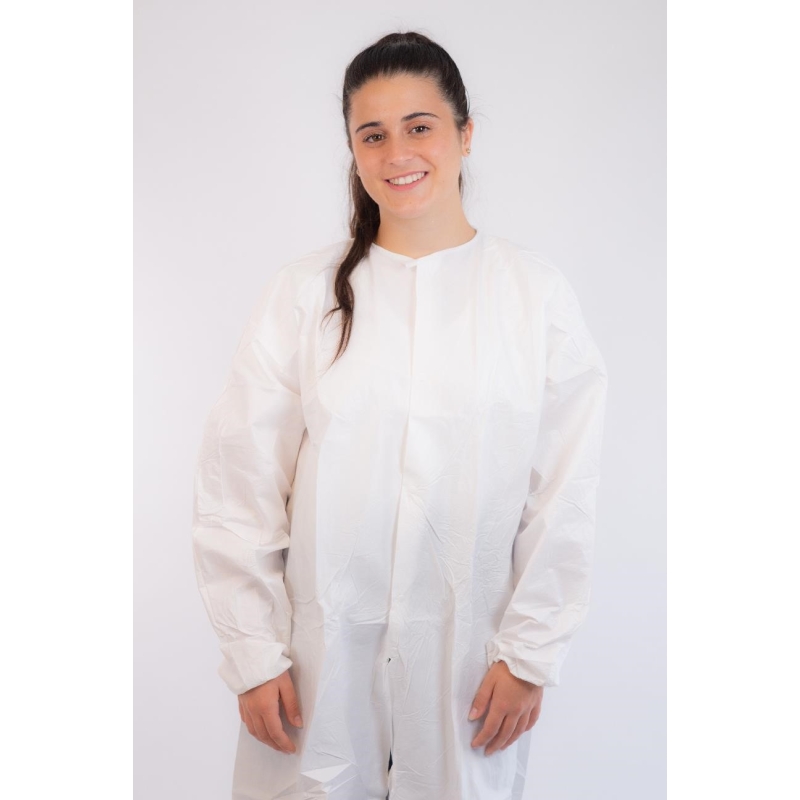 Blouse De Laboratoire Pour Enfants - 65% Polyester 35% Coton, Poches, Boutons-pression - Pour école, Sciences, Déguisement
